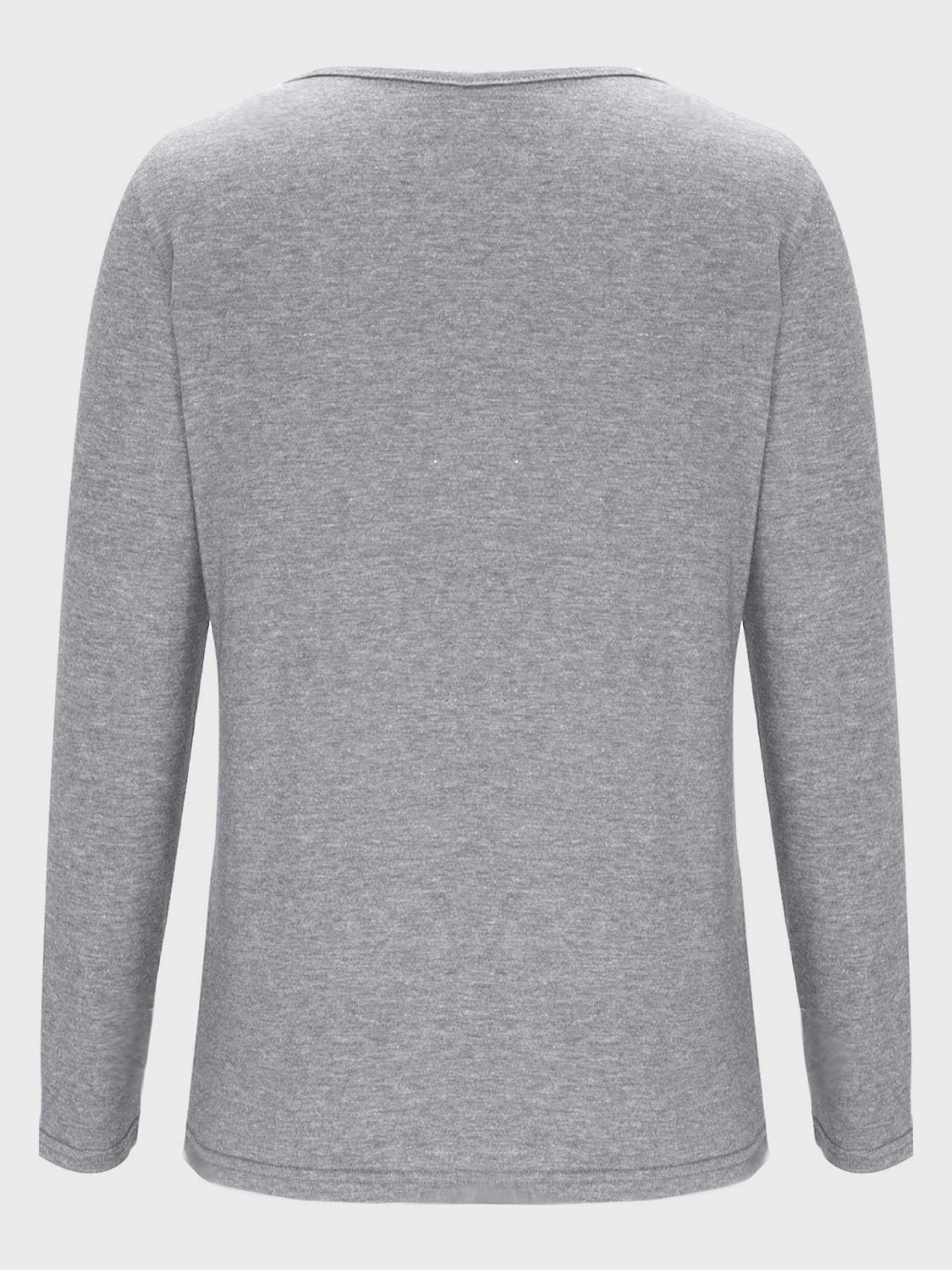 Crisscross V-Neck Long Sleeve T-Shirt - Lojy Shop