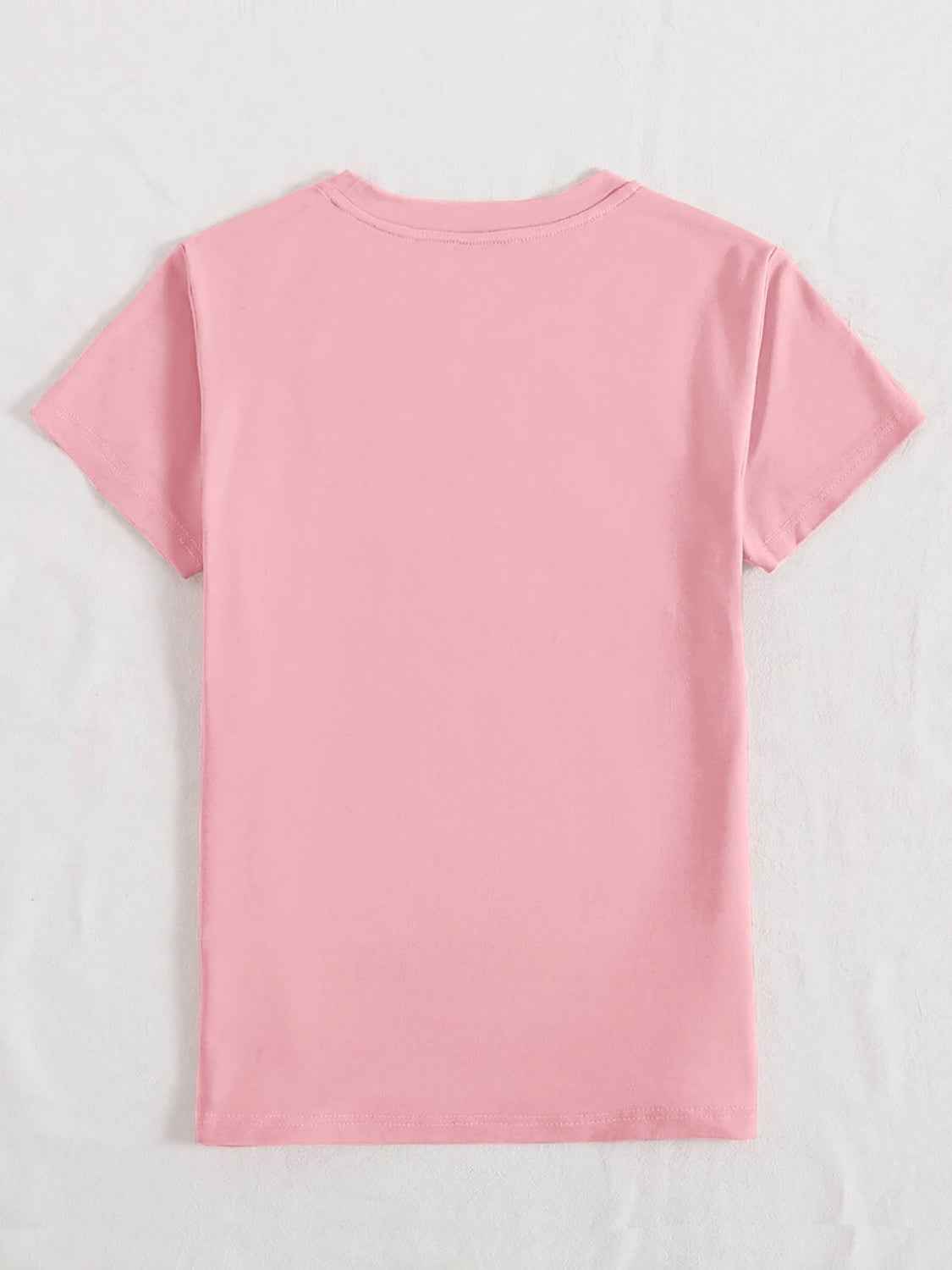 EASTER VIBES Round Neck Short Sleeve T-Shirt - Lojy Shop