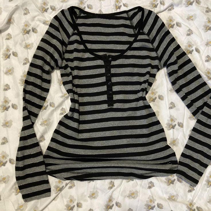 Womens Striped Long Sleeve T-Shirt
