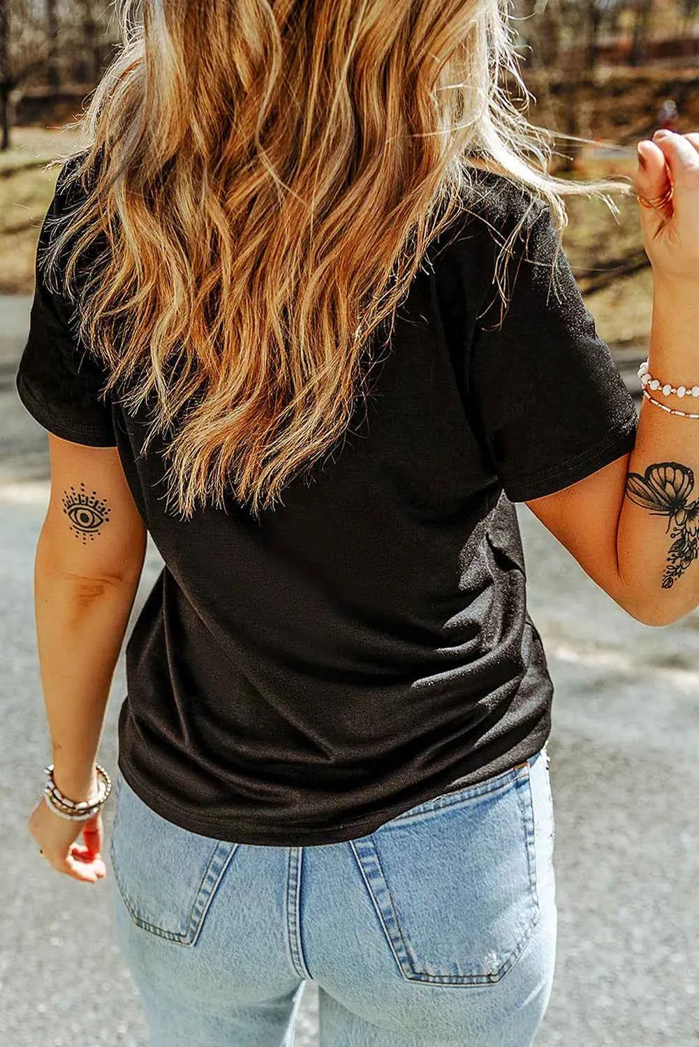 Full Size Ghost Round Neck Short Sleeve T-Shirt - Lojy Shop
