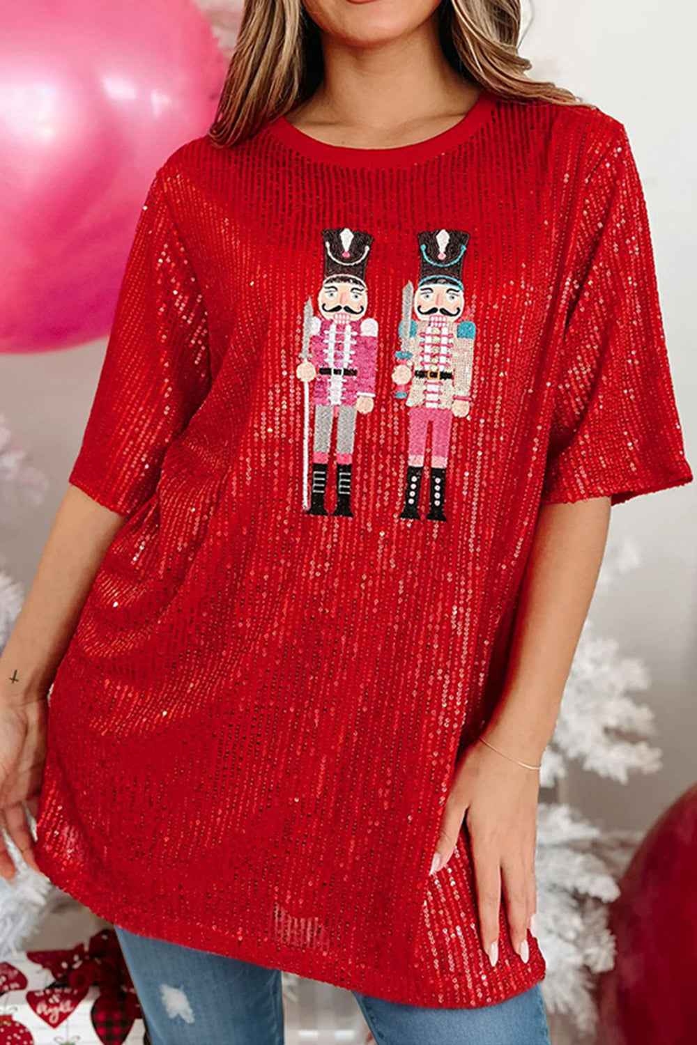 Nutcracker Round Neck Half Sleeve T-Shirt - Lojy Shop