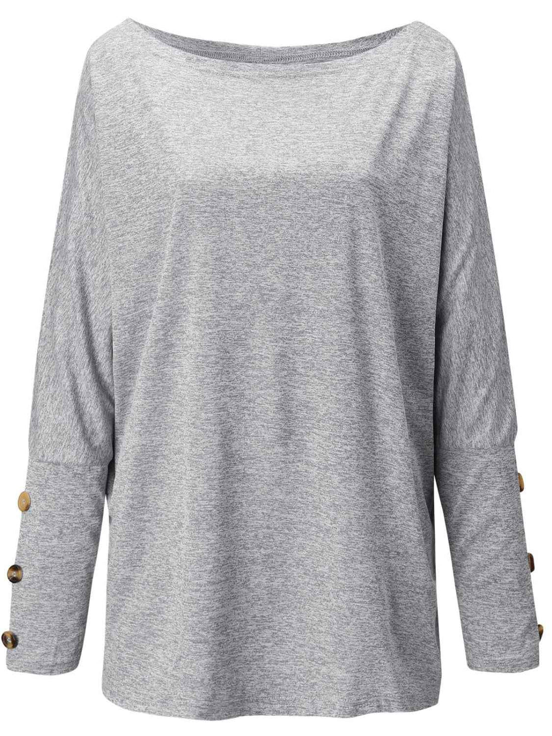 One Shoulder Long Sleeve T-Shirt - Lojy Shop