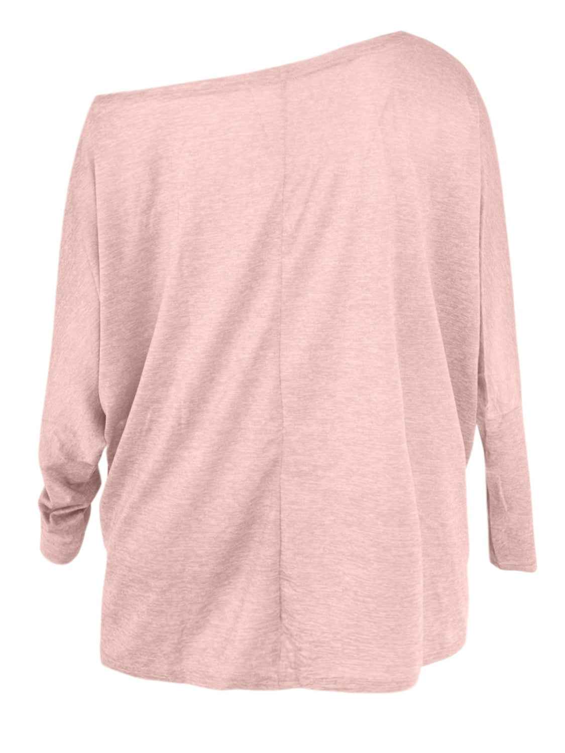 One Shoulder Long Sleeve T-Shirt - Lojy Shop