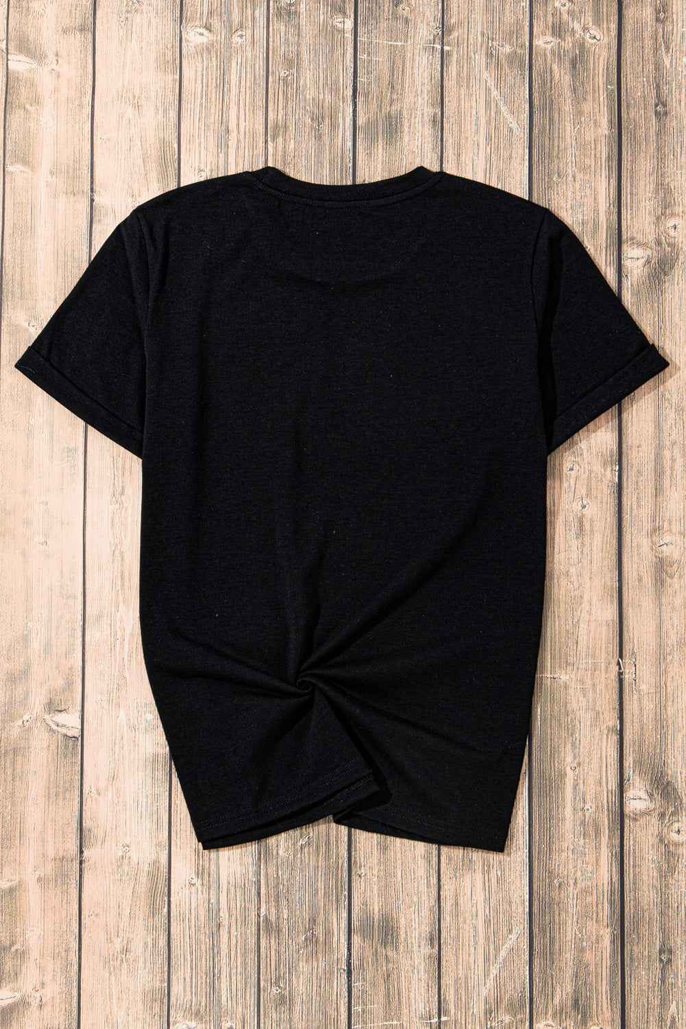 Graphic Round Neck Short Sleeve T-Shirt - Lojy Shop