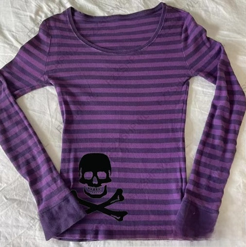 Womens Striped Long Sleeve T-Shirt