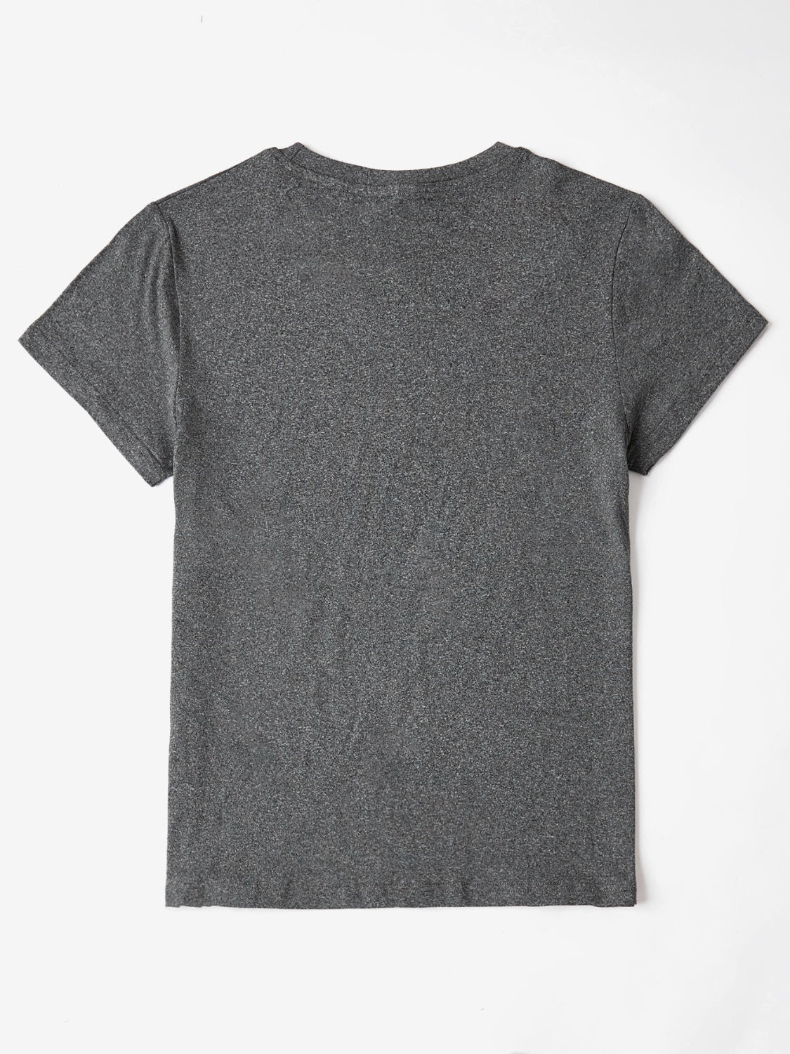 Letter Graphic Round Neck Short Sleeve T-Shirt - Lojy Shop