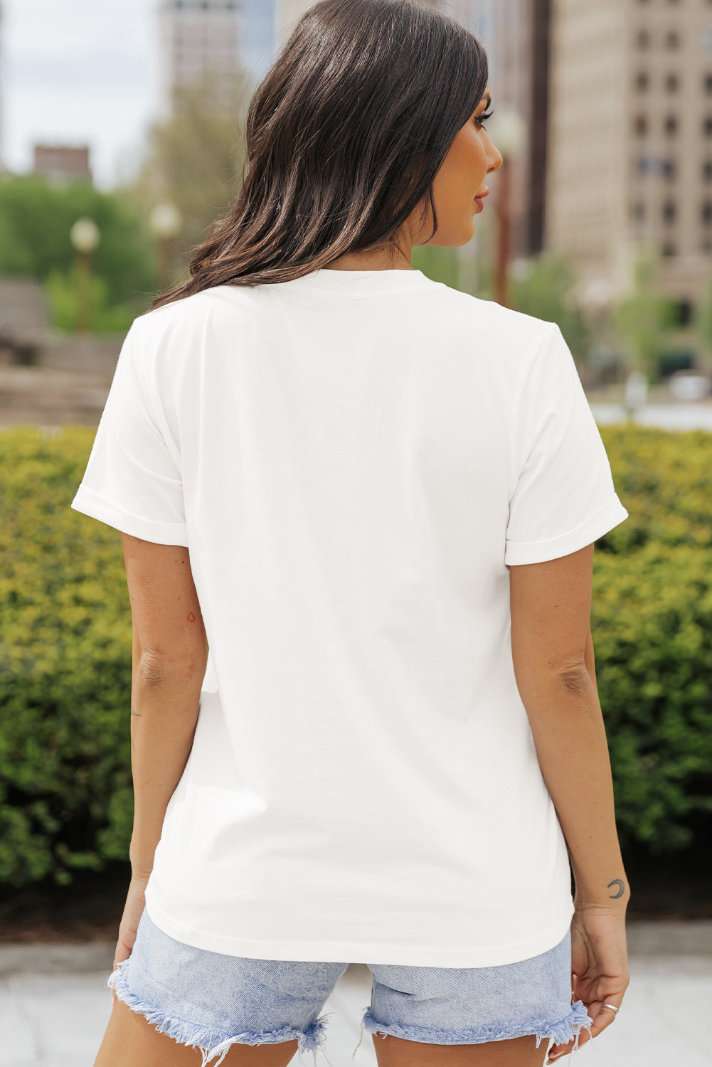 Pumpkin Round Neck Short Sleeve T-Shirt - Lojy Shop