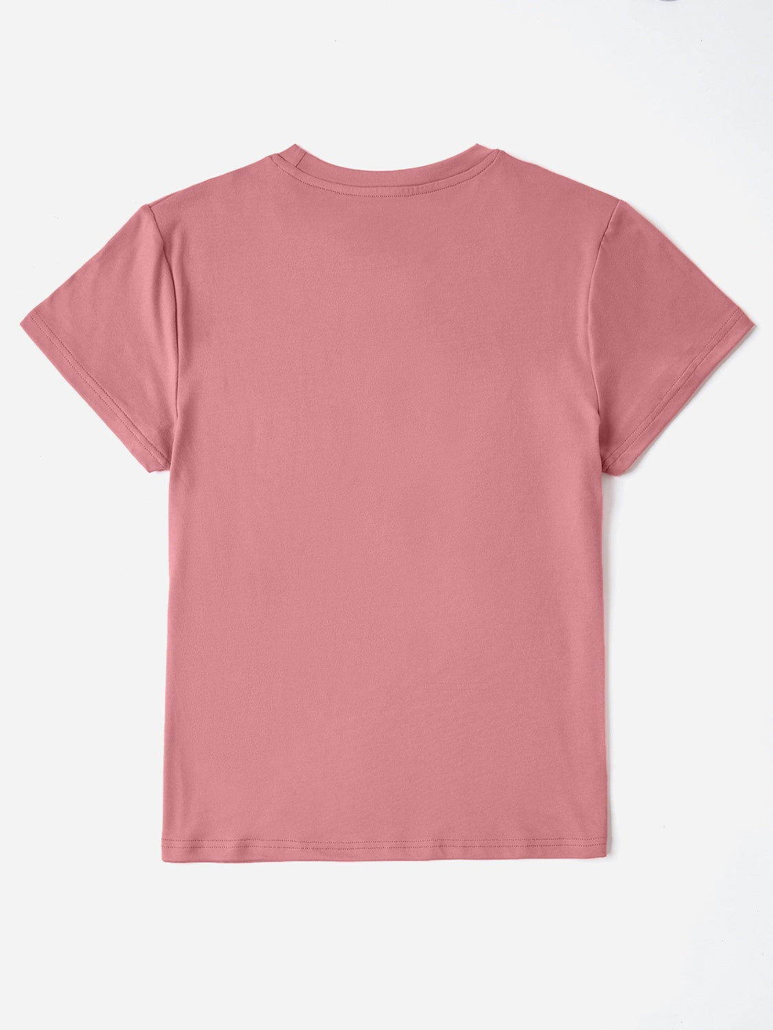Letter Graphic Round Neck Short Sleeve T-Shirt - Lojy Shop