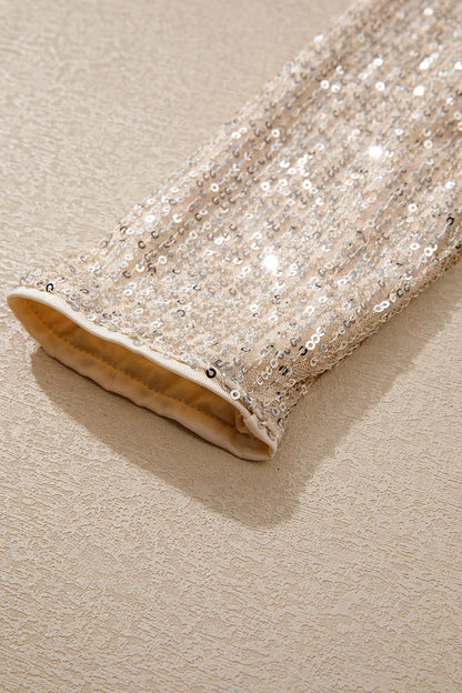 Sparkling Sequin Long Sleeve Bodysuit