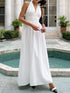 Halter Neck Flowy Maxi Dress