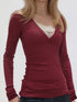Long Sleeve T-Shirt with Lace Detail
