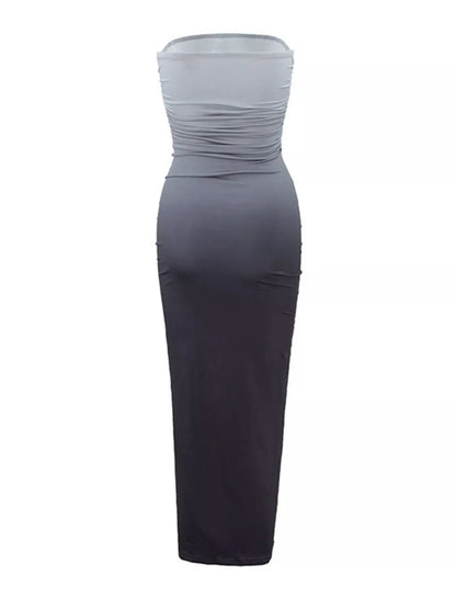 Gradient Tube Bodycon Midi Dress