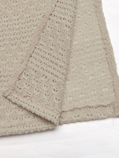 Slit Knitted Tube Maxi Dress