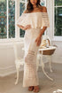 Crochet Off-Shoulder Maxi Dress