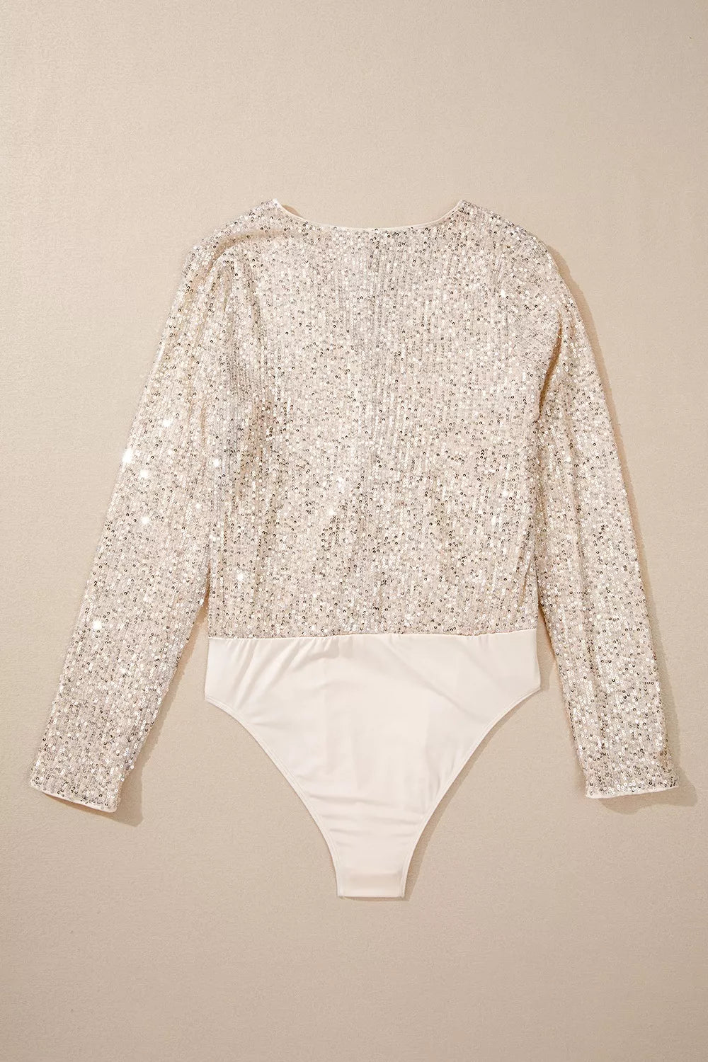 Sparkling Sequin Long Sleeve Bodysuit
