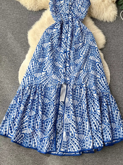 Eyelet Embroidered Tiered Cami Dress