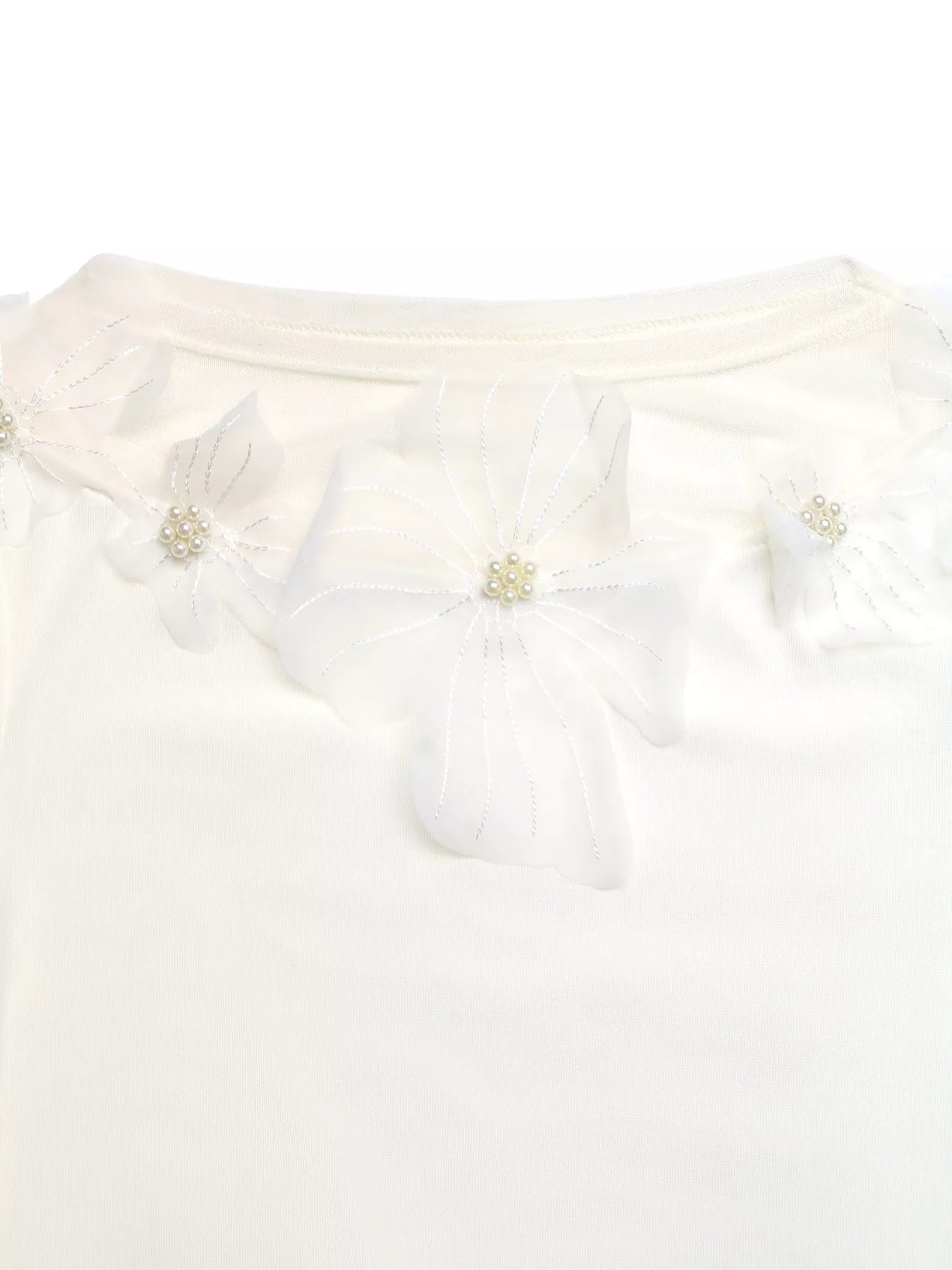 Floral Applique Long Sleeve T-Shirt