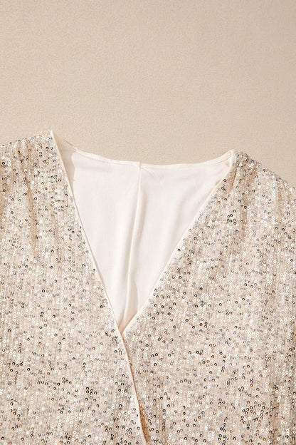 Sparkling Sequin Long Sleeve Bodysuit