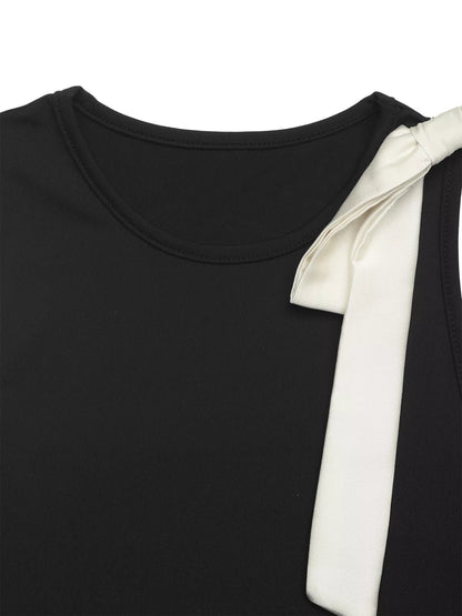Bow Detail Sleeveless Bodysuit