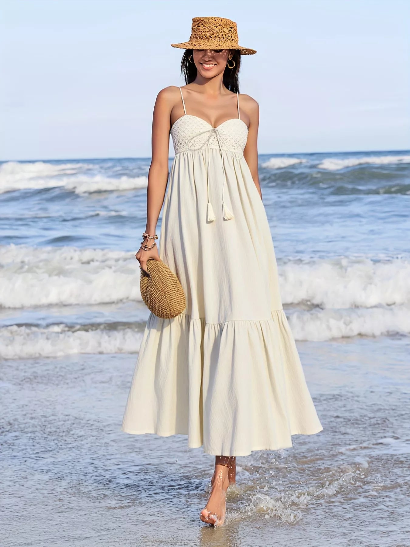 Sweetheart Neck Spaghetti Strap Dress