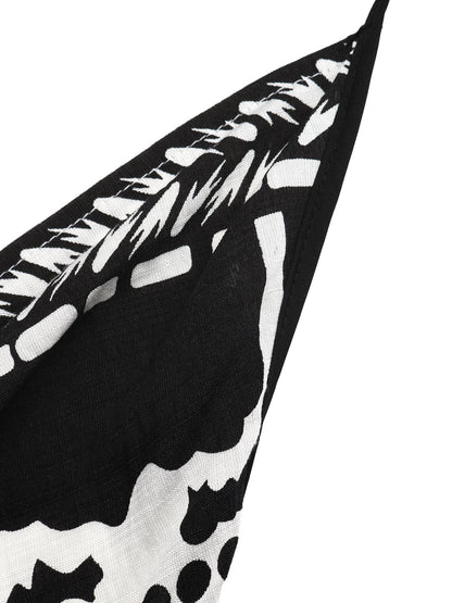 Printed Halter Neck Maxi Dress