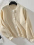 Button Down Long Sleeve Cardigan - Lojy Shop
