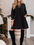Contrast Trim Bracelet Sleeve Shift Mini Dress