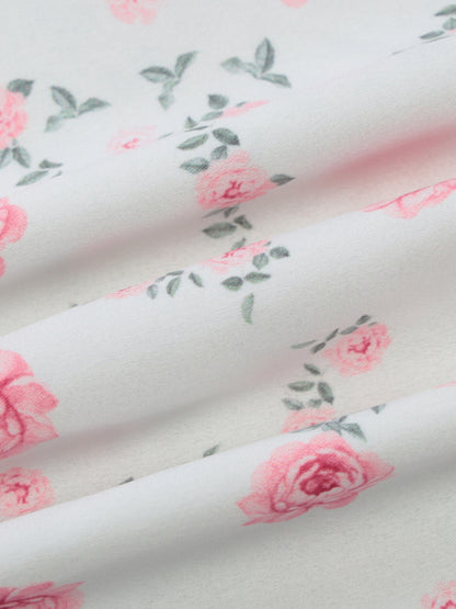 Floral Print Spaghetti Strap Midi Dress