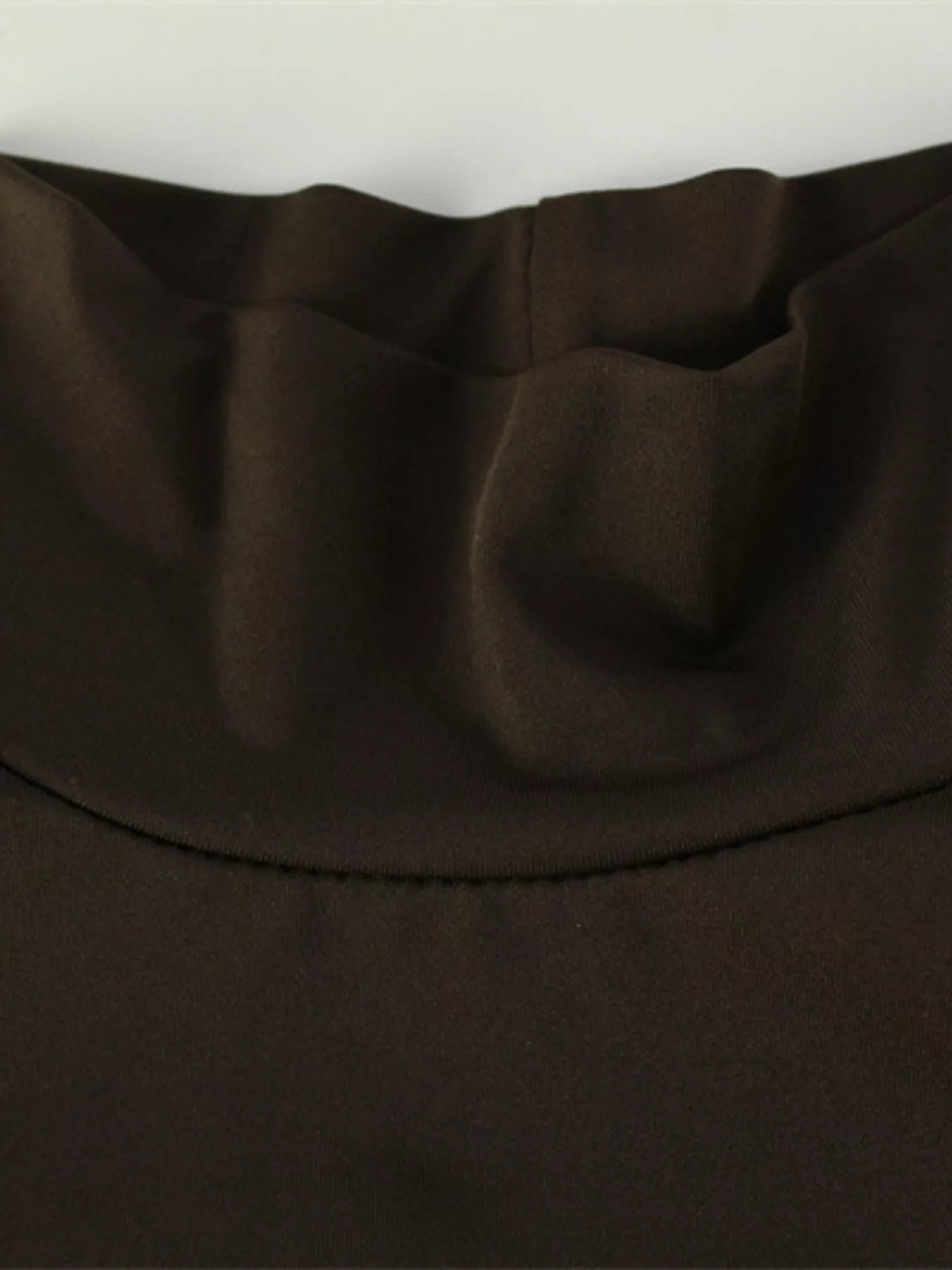 Turtleneck Long Sleeve Tie Waist Maxi Dress