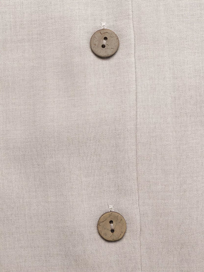 Sleeveless Button-Down Midi Dress