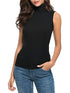 Sleeveless Turtleneck Slim Fit T-Shirt