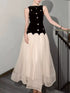 Sleeveless Tulle Maxi Dress