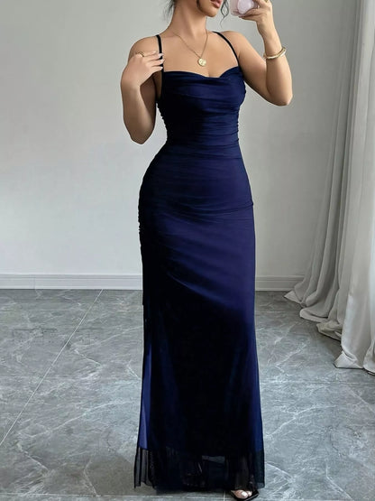 Sweetheart Neck Spaghetti Strap Maxi Dress