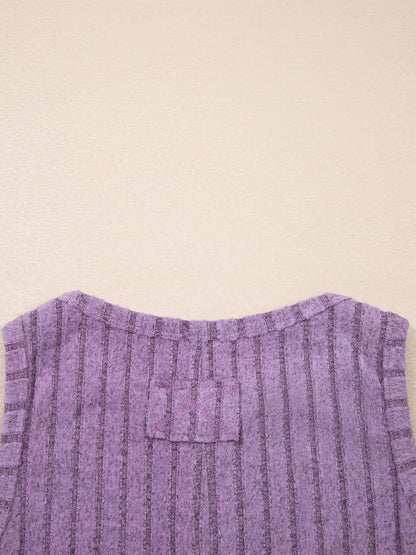 Slim Ribbed Mineral Wash Tank Top