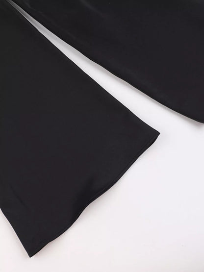 Elegant Mini Dress with Fare Sleeves