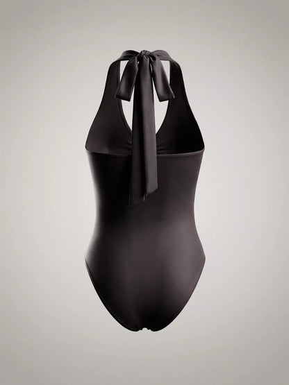 Halter Neck Ruched Bodysuit