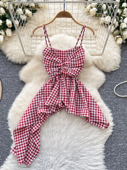 Twisted Font Asymmetrical Cami