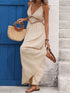 Backless Halter Neck Maxi Dress