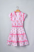 Tiered Ruffles Sleeveless Summer Floral Dress