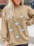 Sequin Duck Long Sleeve Top