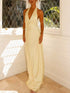 Halter Neck Sleeveless Maxi Dress