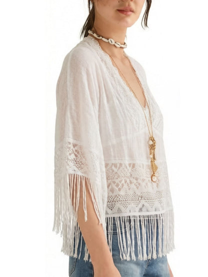 Lace Fringe Cover-Up