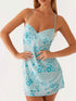 Beaded Floral Mini Dress