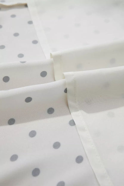 Polka Dot Half Sleeve Midi Dress