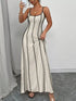 Contrast Trim Spaghetti Strap Maxi Dress