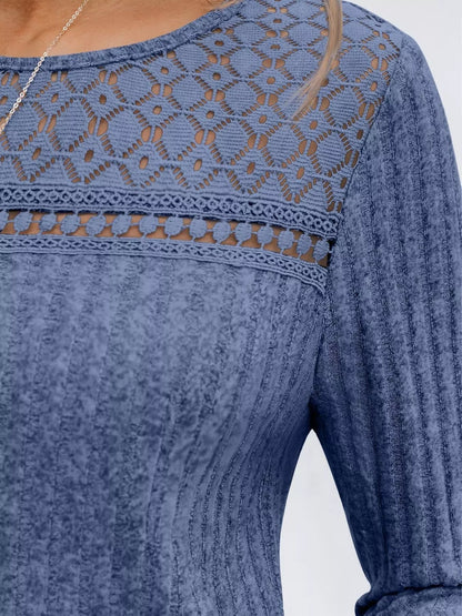 Ribbed Long Sleeve T-Shirt