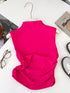 Ruched Mock Neck Tank