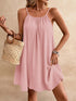 Casual Loose Spaghetti Strap Mini Dress