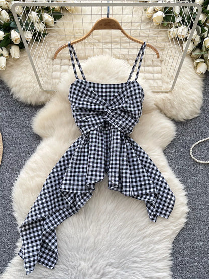Twisted Font Asymmetrical Cami