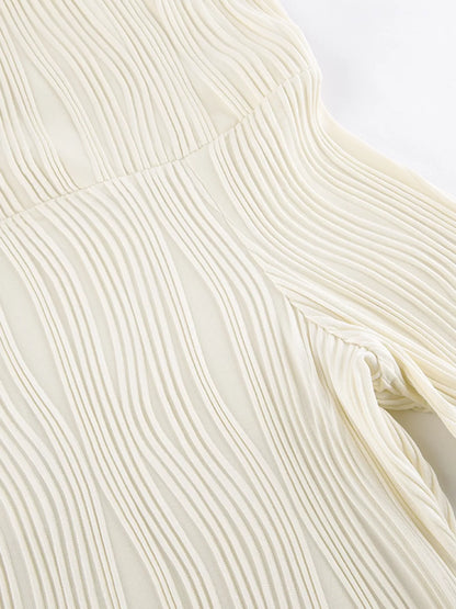 Off-Shoulder Textured Knit Maxi Dress